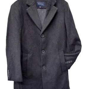 Braveman Charcoal Gray Wool Blend Single Breasted Car Coat Men's Size L